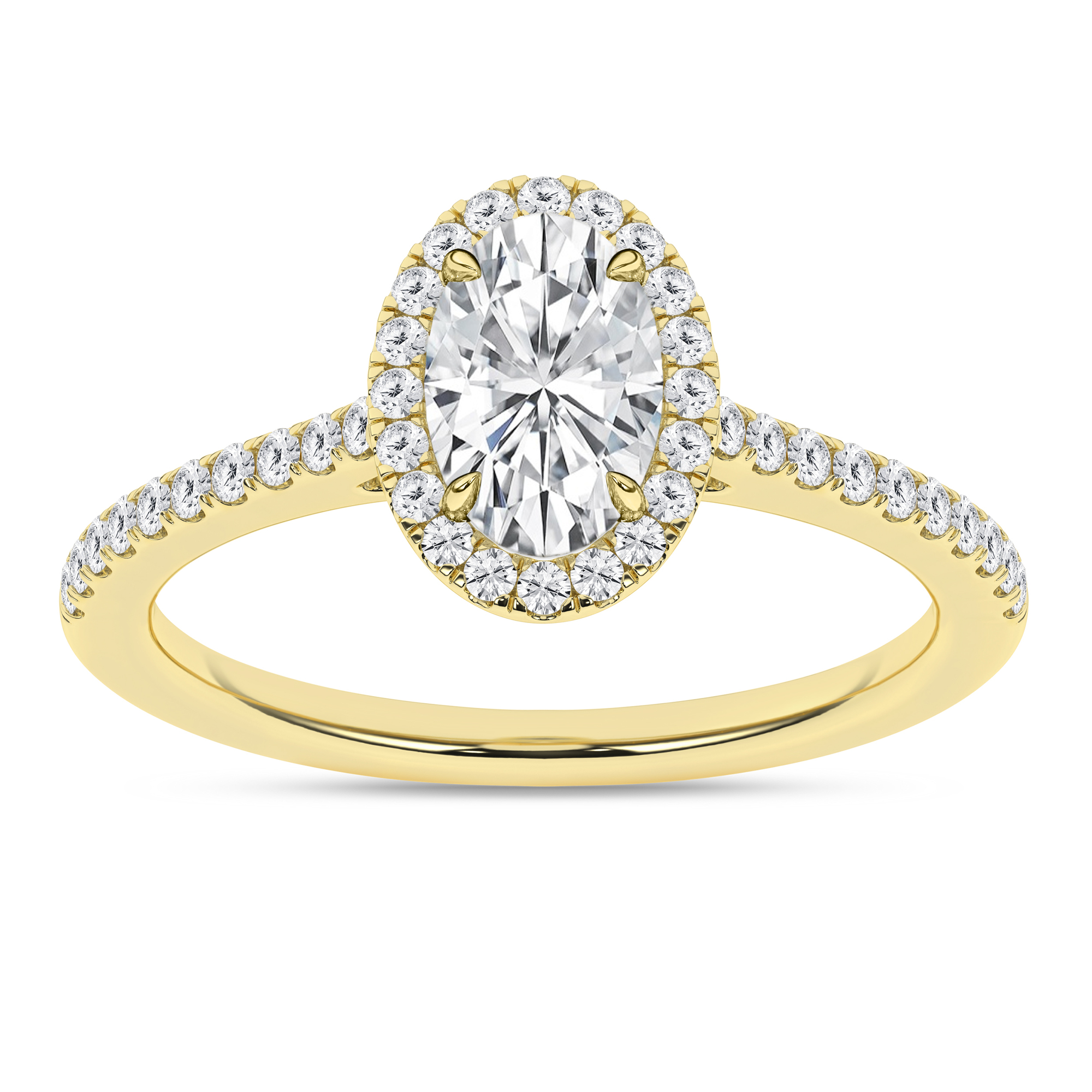 Halo Engagement Ring (Oval)