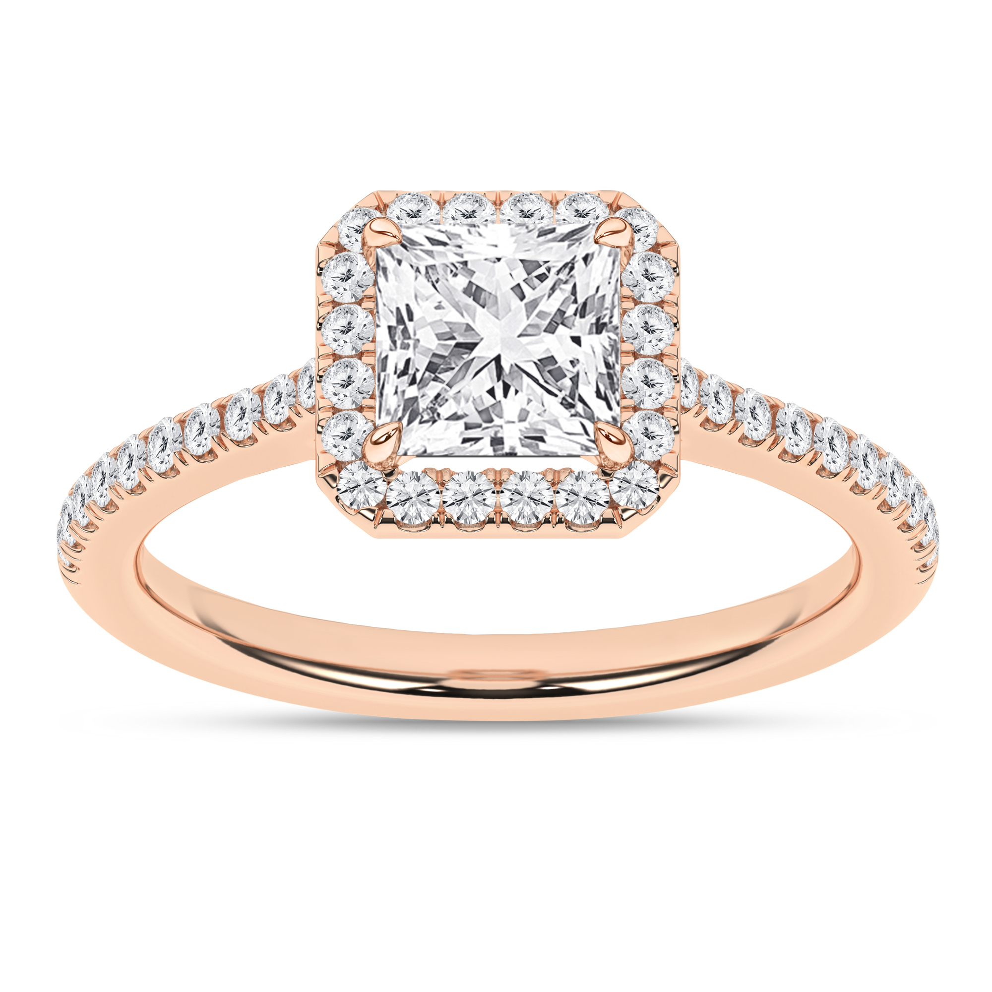 Halo Engagement Ring (Princess)