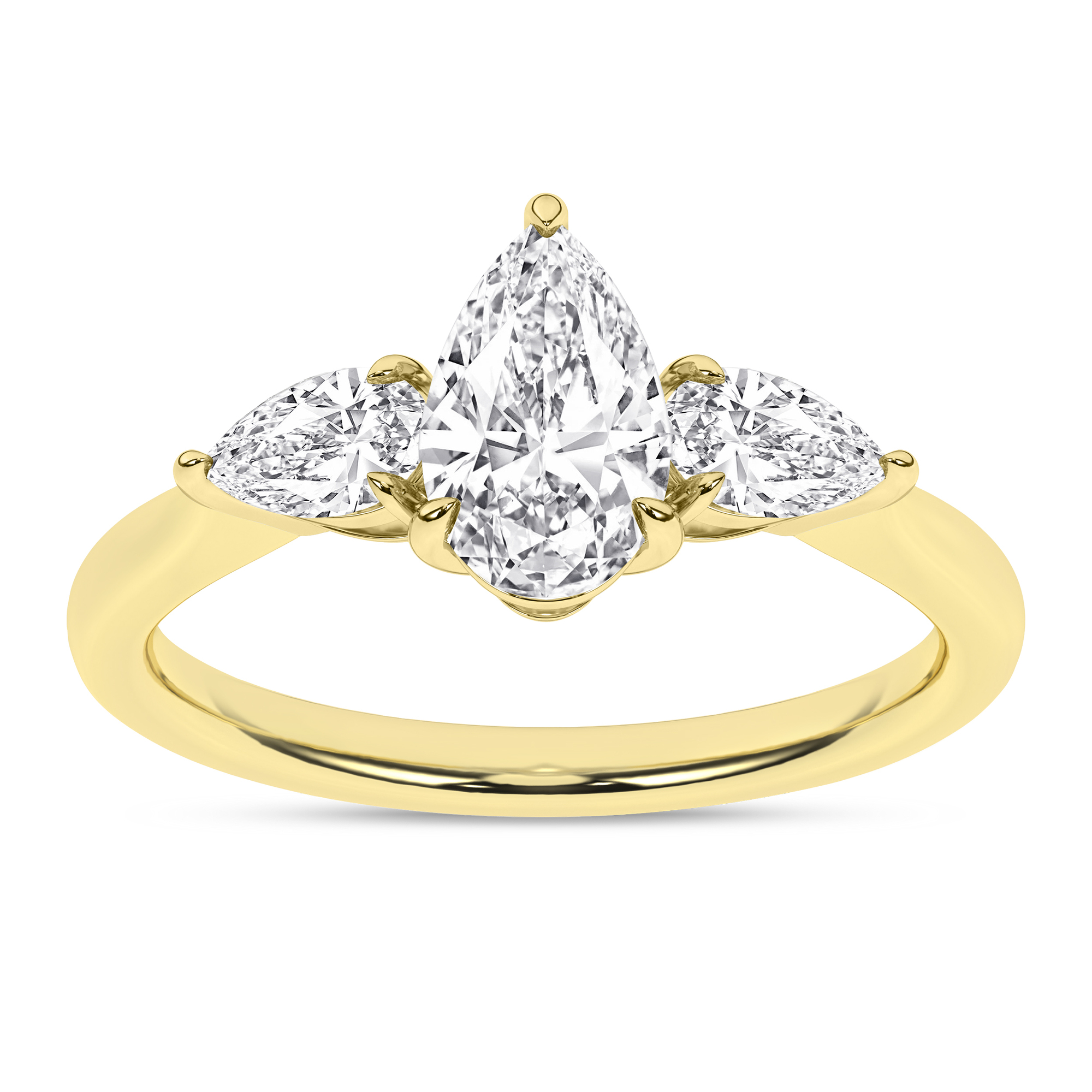 3 Stone Ring (Pear)