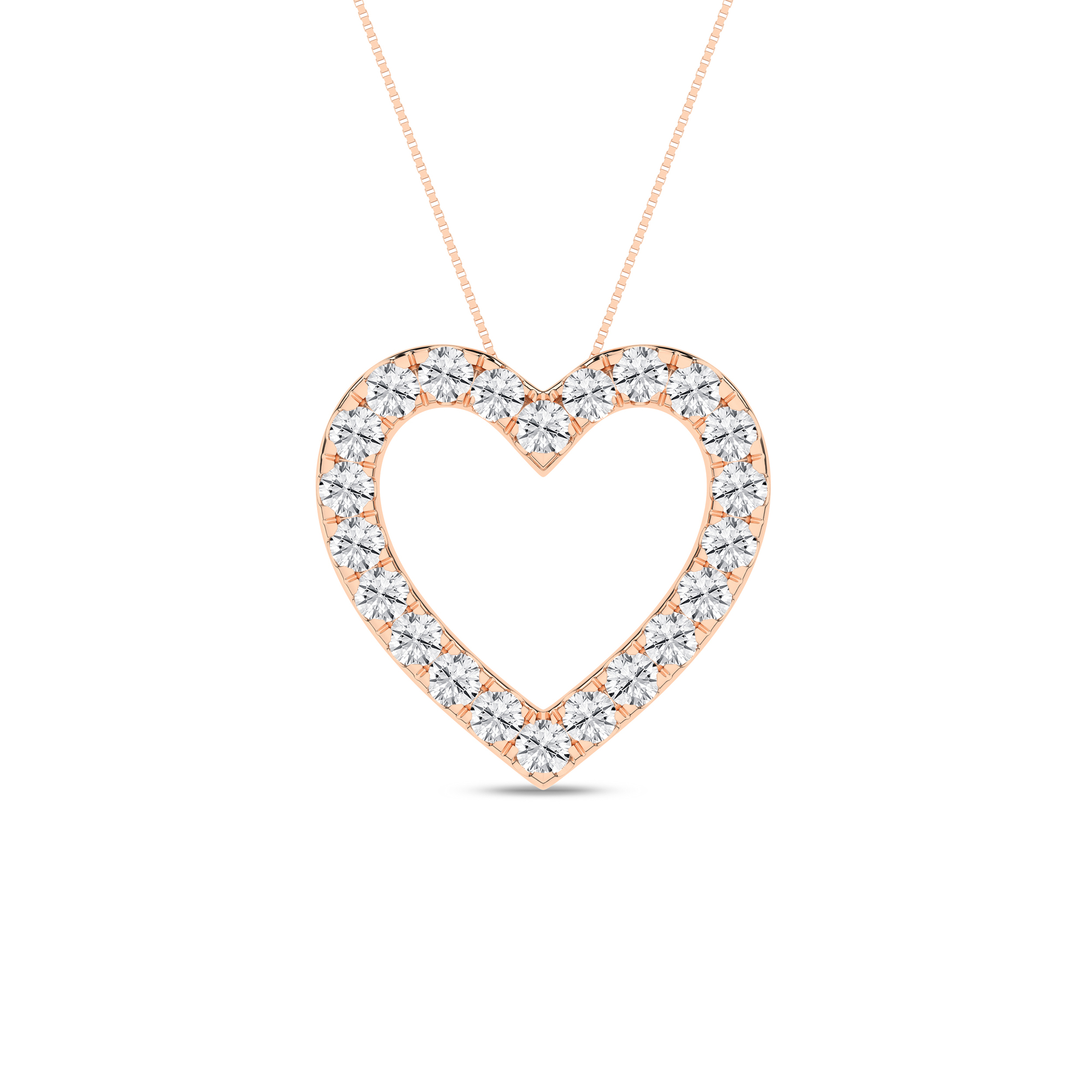 0.5ct. Diamond Heart Pendant