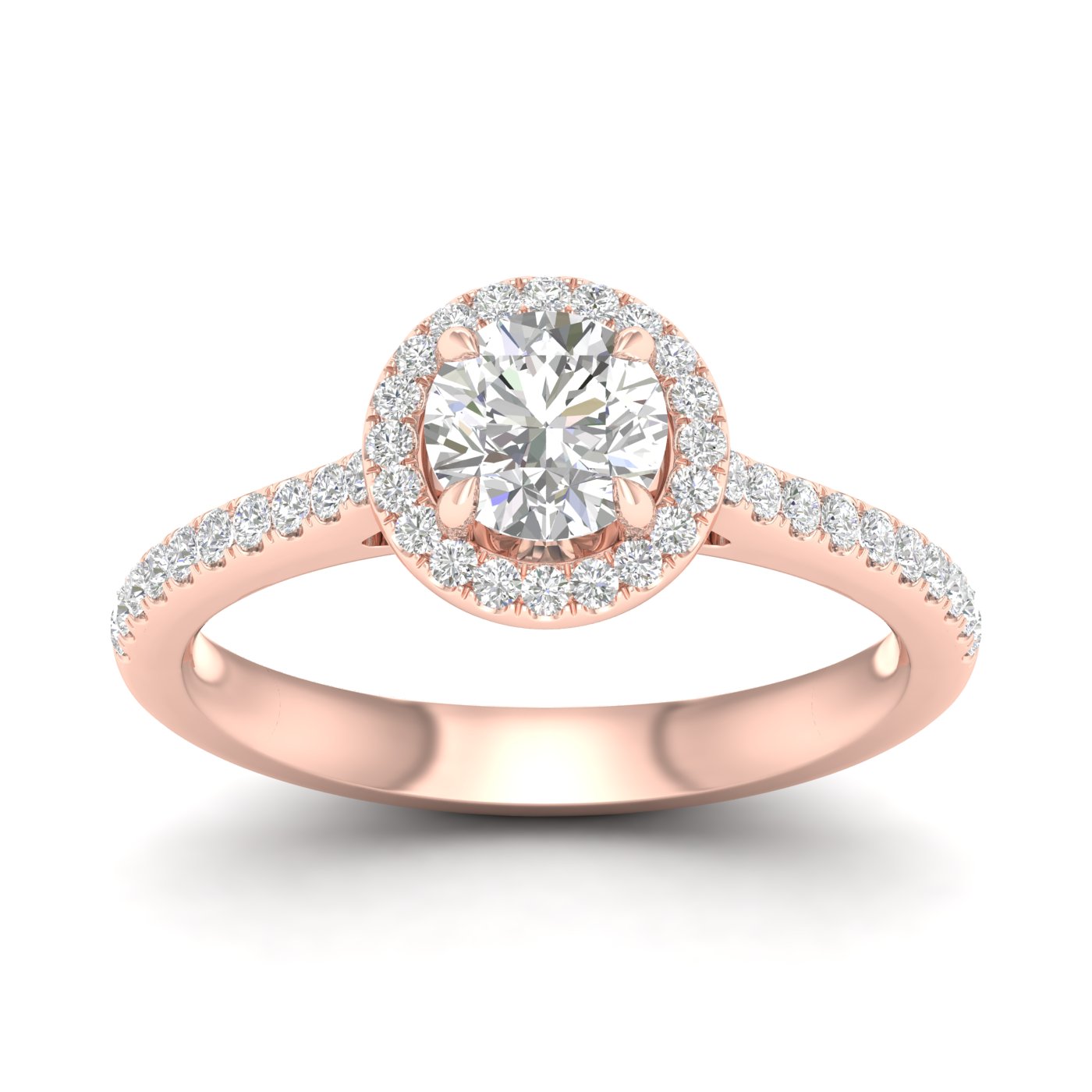 Halo Engagement Ring (Round)
