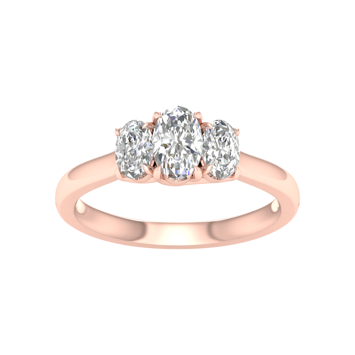 3 Stone Ring (Oval)