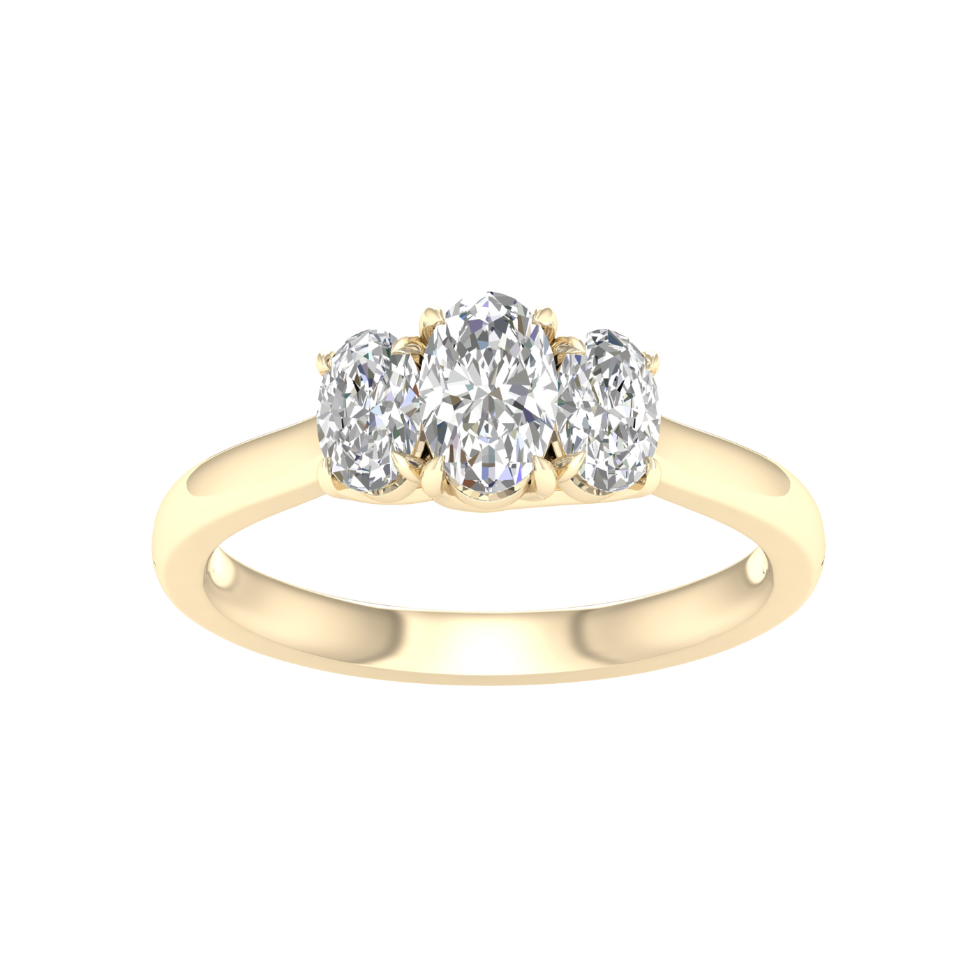 3 Stone Ring (Oval)